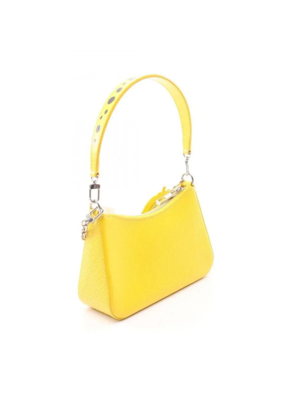 Louis Vuitton Handbag Yayoi Kusama Marais Rini Epi Jaune 2-Way Leather LV
